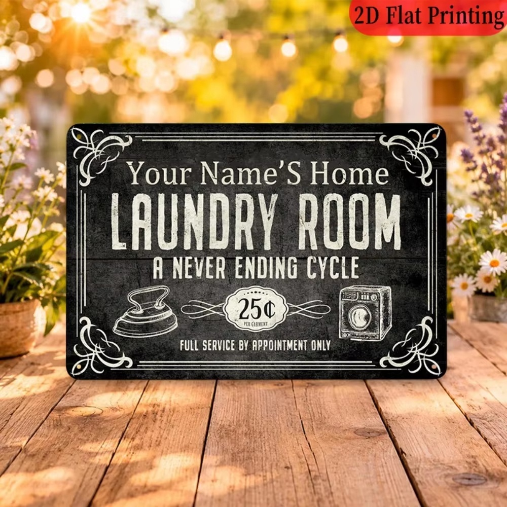 Home Decor Names - Wäscheschild mit individuellem Namen, Endless Cycle