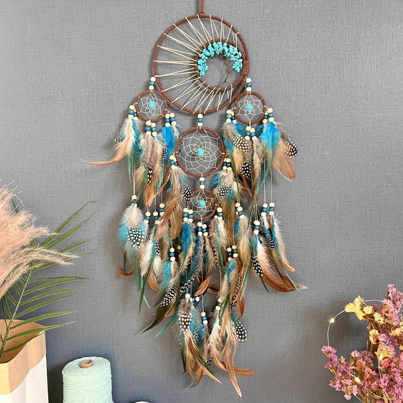 Home Decor Indonesia - Traumfänger, Vintage-Windspiel, hängende Verzierung, Heimdekoration, indischer