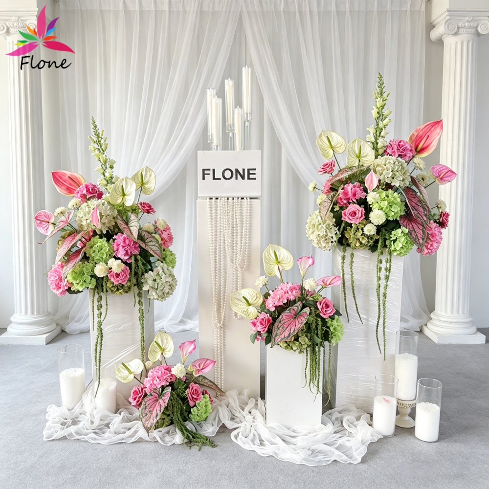 Home Decor Event - Hochzeits-DIY-Dekor Künstliche Blumenarrangements - Anthurium, Hortensie,
