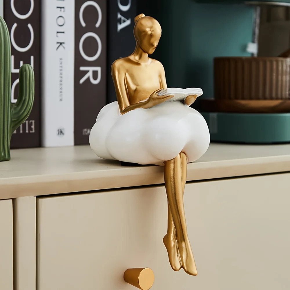 Home Decor Y2K - Wolken mädchen Skulptur abstrakte Kunst Figur