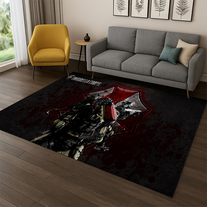 Home Decor Game Online - 3D R-Resident Evil Leon Spiel-Cartoon-Teppich für