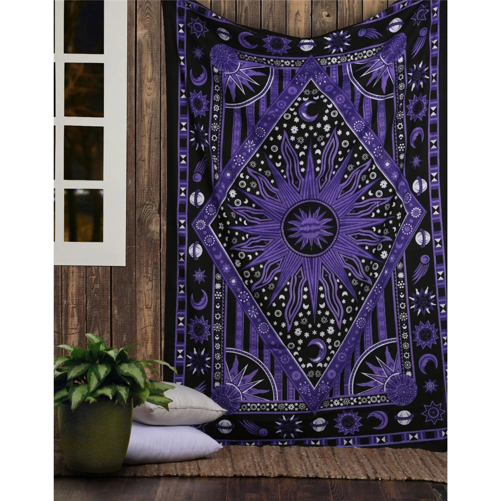 Home Decor Indonesia - Indische Tarot-Wahrsagerei, Mandala-Wandteppich, Hippie-Wandteppich, Schlafzimmer, Wohnzimmer,
