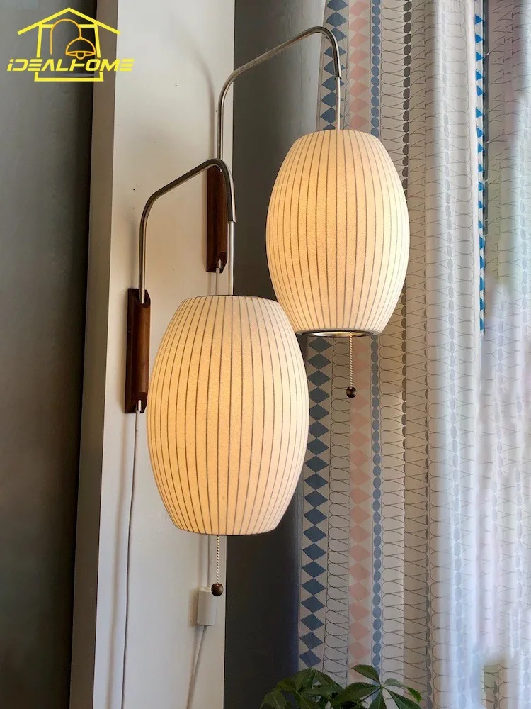 Home Decor Fabric - Italienisches Design Minimalistische Atmosphäre Seiden-Wandleuchte LED