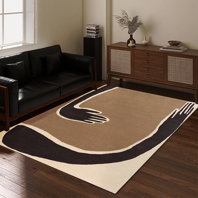 Home Decor Game Online - Wohnzimmerteppich Komfortabler Schlingenflor TPR-Teppich Rutschfester Fleckresistenter
