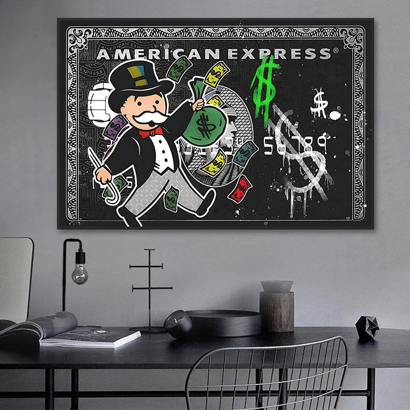 Home Decor Express - 1 Stück rahmenlos, Alec Monopoly Express