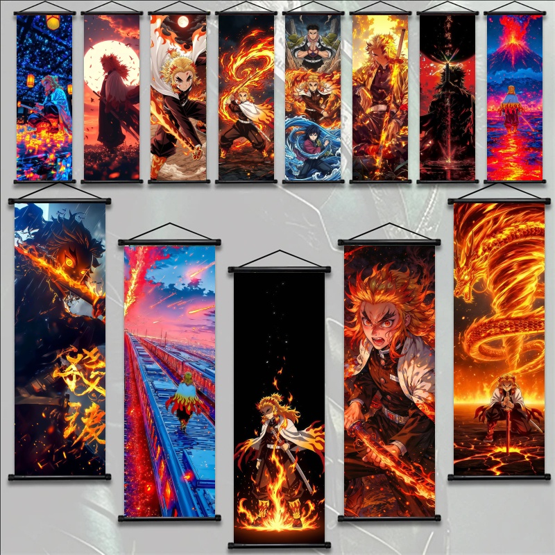 Home Decor Pinterest - Demon Slayer Kyojuro Rengoku HD-Druck Anime