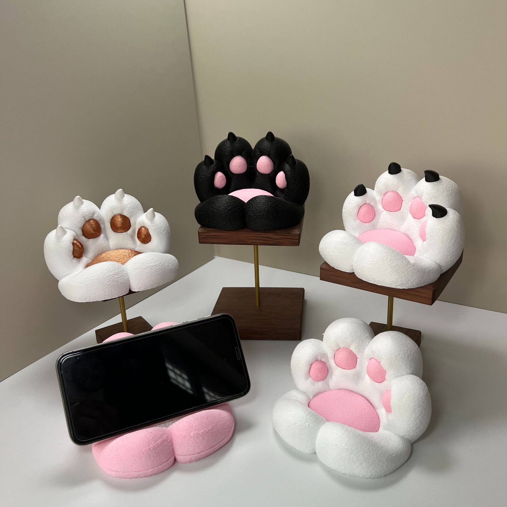 Home Decor Happy - Niedliche Schreibtischdekoration in Form einer Katzenpfote,