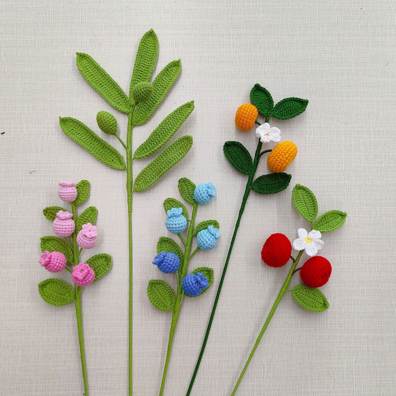 Yarn Home Decor - Fertige handgemachte gehäkelte Bouquet künstliche Blume
