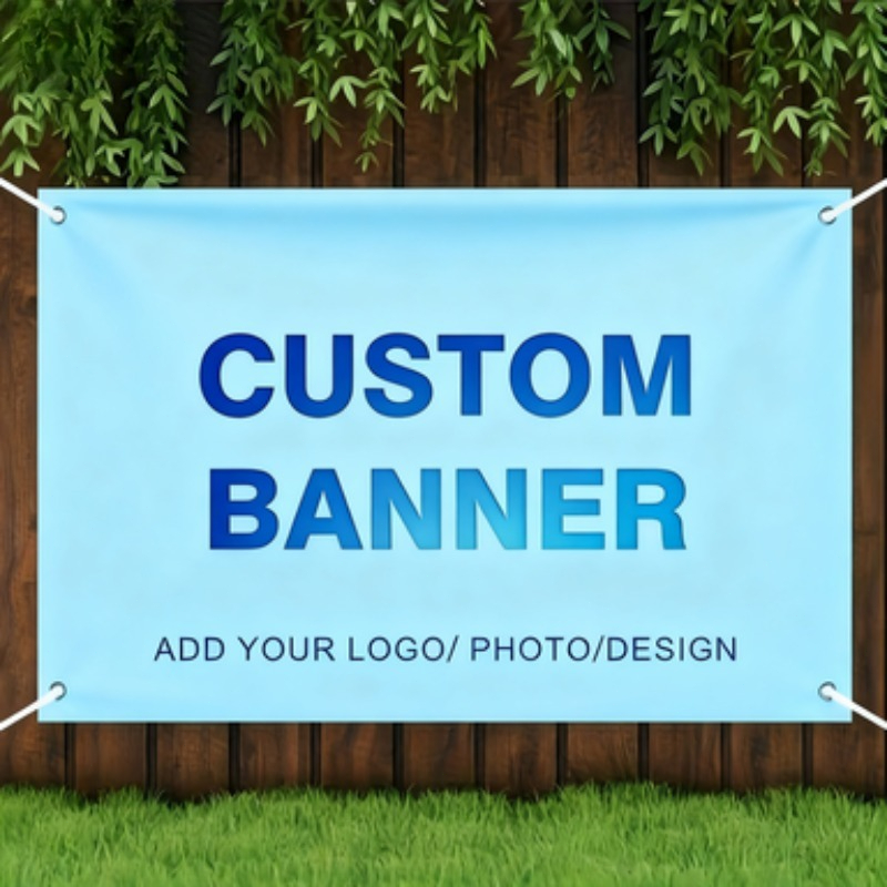 Home Decor Fabric - Anpassbare Fotobanner mit Ösen an Jeder