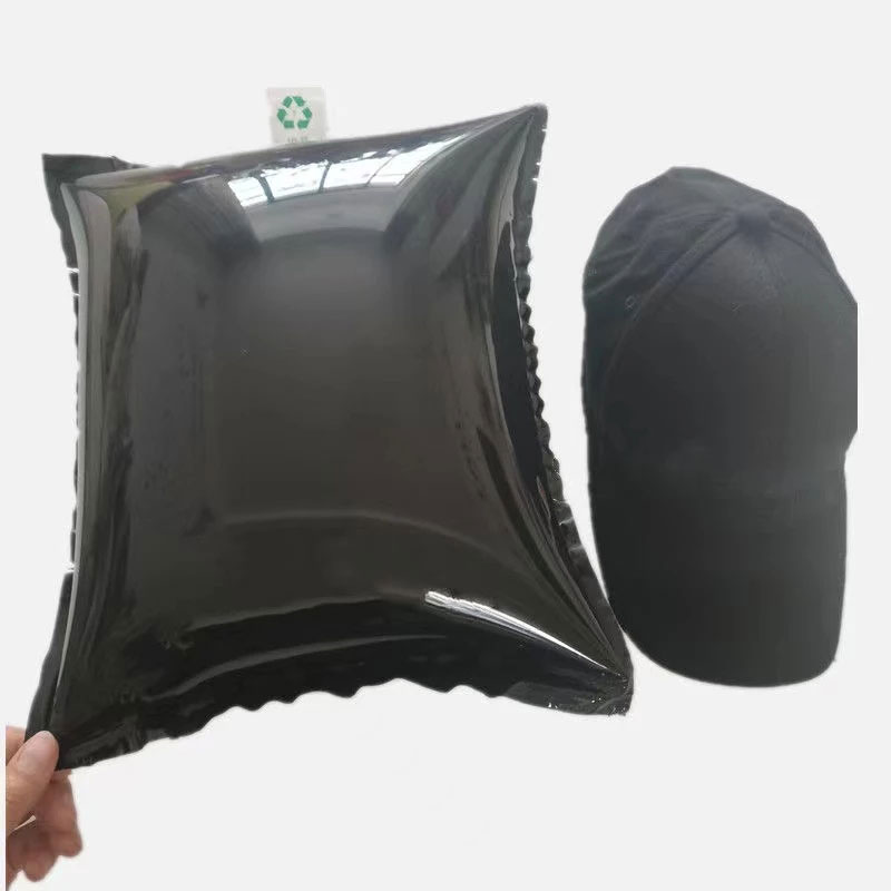 Home Decor Express - Neue schwarze Baseballmütze, aufblasbare Verpackungsbeutel, offene