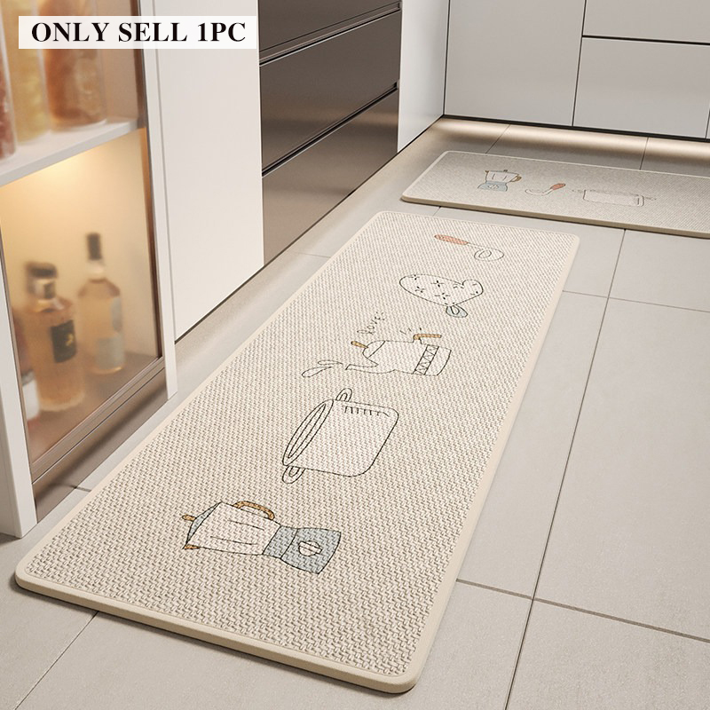 Home Decor Game Online - Küchenteppich, schmutzabweisend, verschleißfest, schmutzresistent, Bodenmatte, einfarbiger