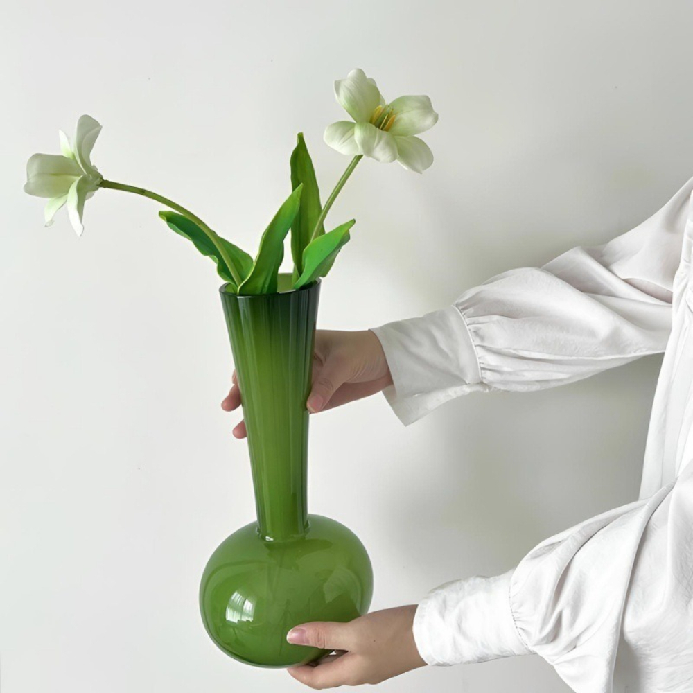 Nordischer Stil Grüne Glasvase – Glass Vase Nordic Bewertung und Preis