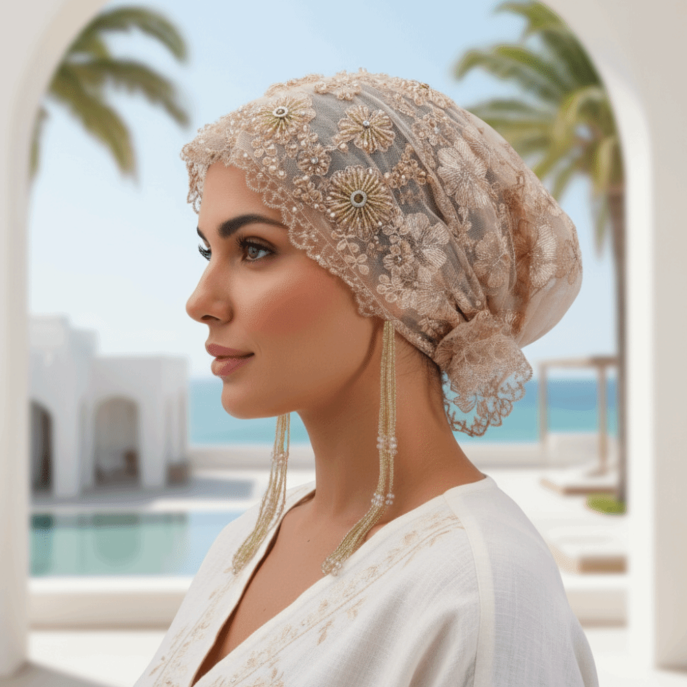 Glänzender Perlen-Turban mit l – Home Decor Indonesia Bewertung und Preis