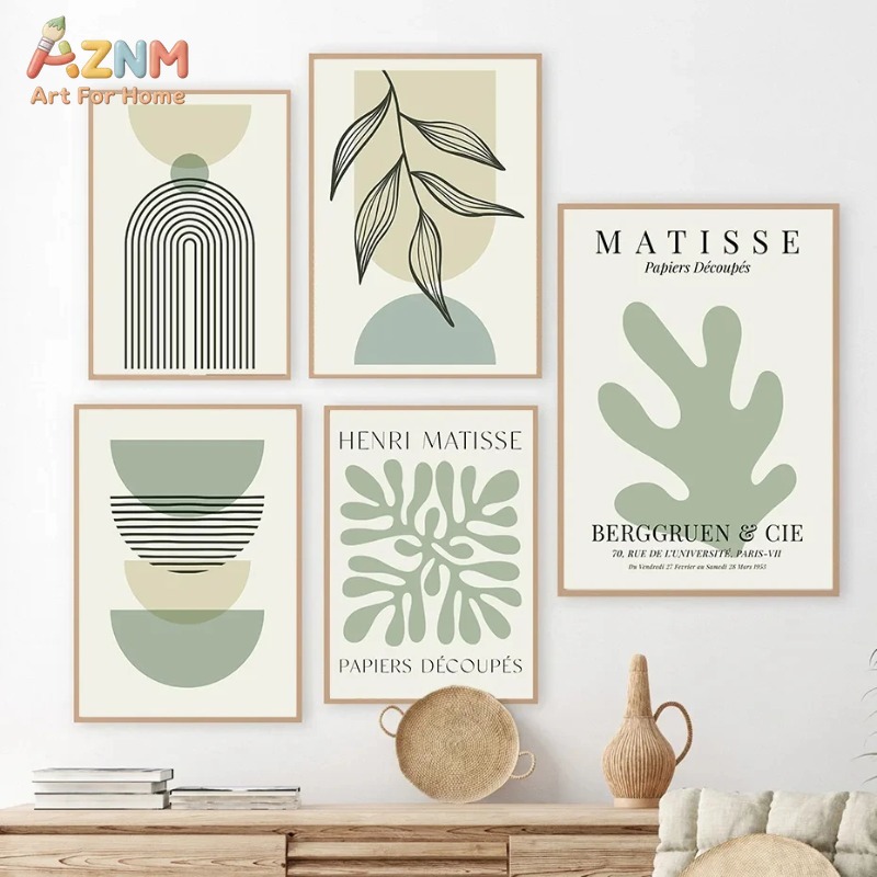 Salbeigrünes Blatt-Geometrie-L – Home Decor Green Bewertung und Preis