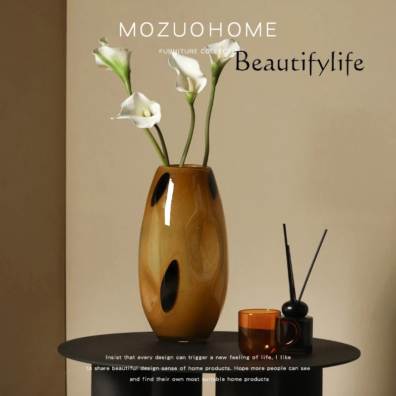 Si Nordic Kreative Braun-Schwa – Glass Vase Nordic Bewertung und Preis
