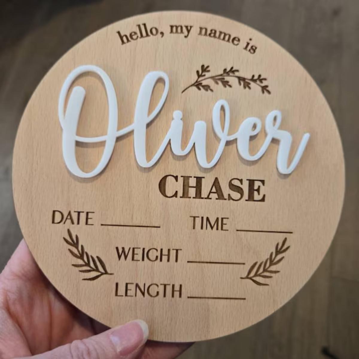 1 Stück personalisiertes Baby- – Home Decor Happy Bewertung und Preis