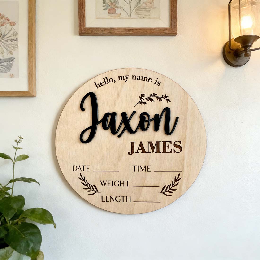 1 Stück personalisiertes Baby- – Home Decor Happy Bewertung und Preis
