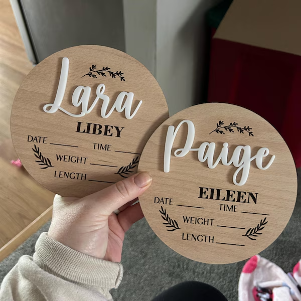 1 Stück personalisiertes Baby- – Home Decor Happy Bewertung und Preis