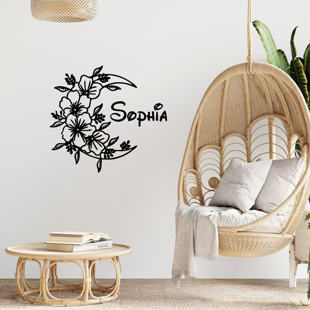 1 Stück Kreativer Mondblumen-W – Home Decor Sticker Bewertung und Preis