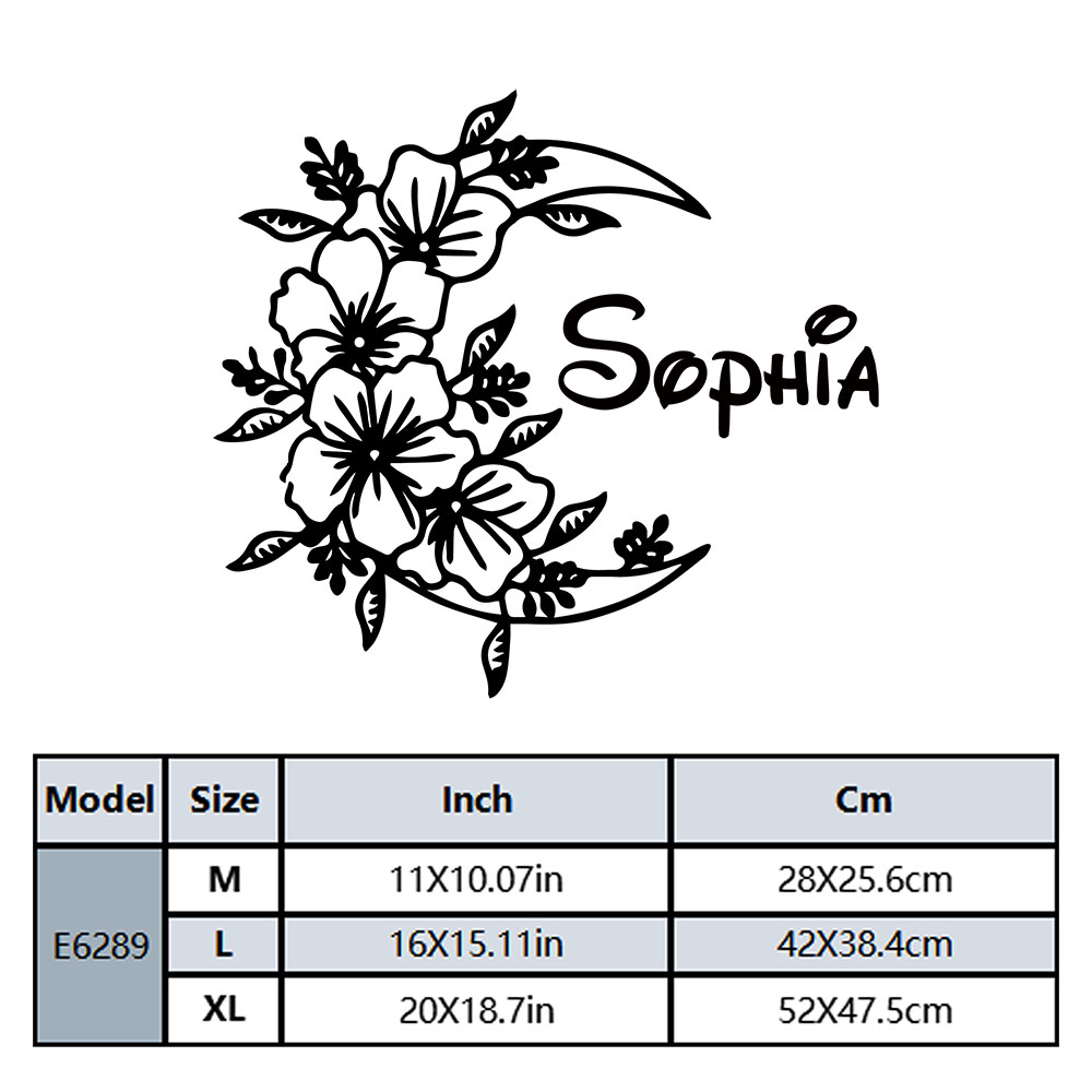 1 Stück Kreativer Mondblumen-W – Home Decor Sticker Bewertung und Preis