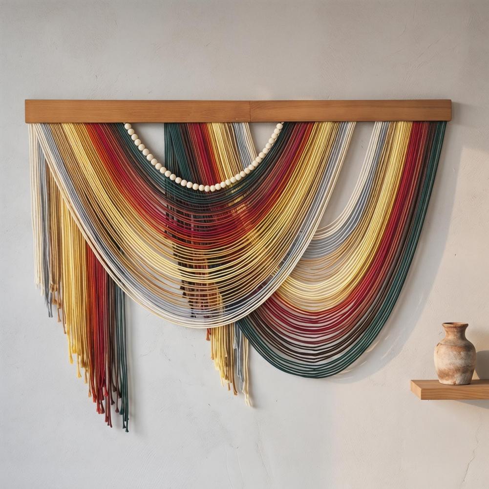 Handgefertigter Quasten-Wandte – Yarn Home Decor Bewertung und Preis