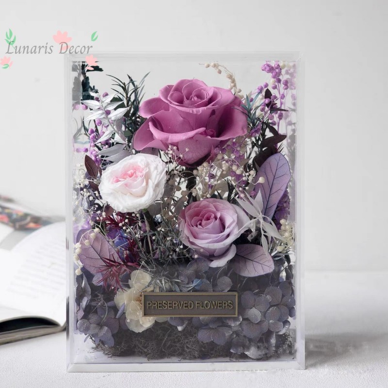 Premium-Blumenbox mit ewiger R – Home Decor Express Bewertung und Preis