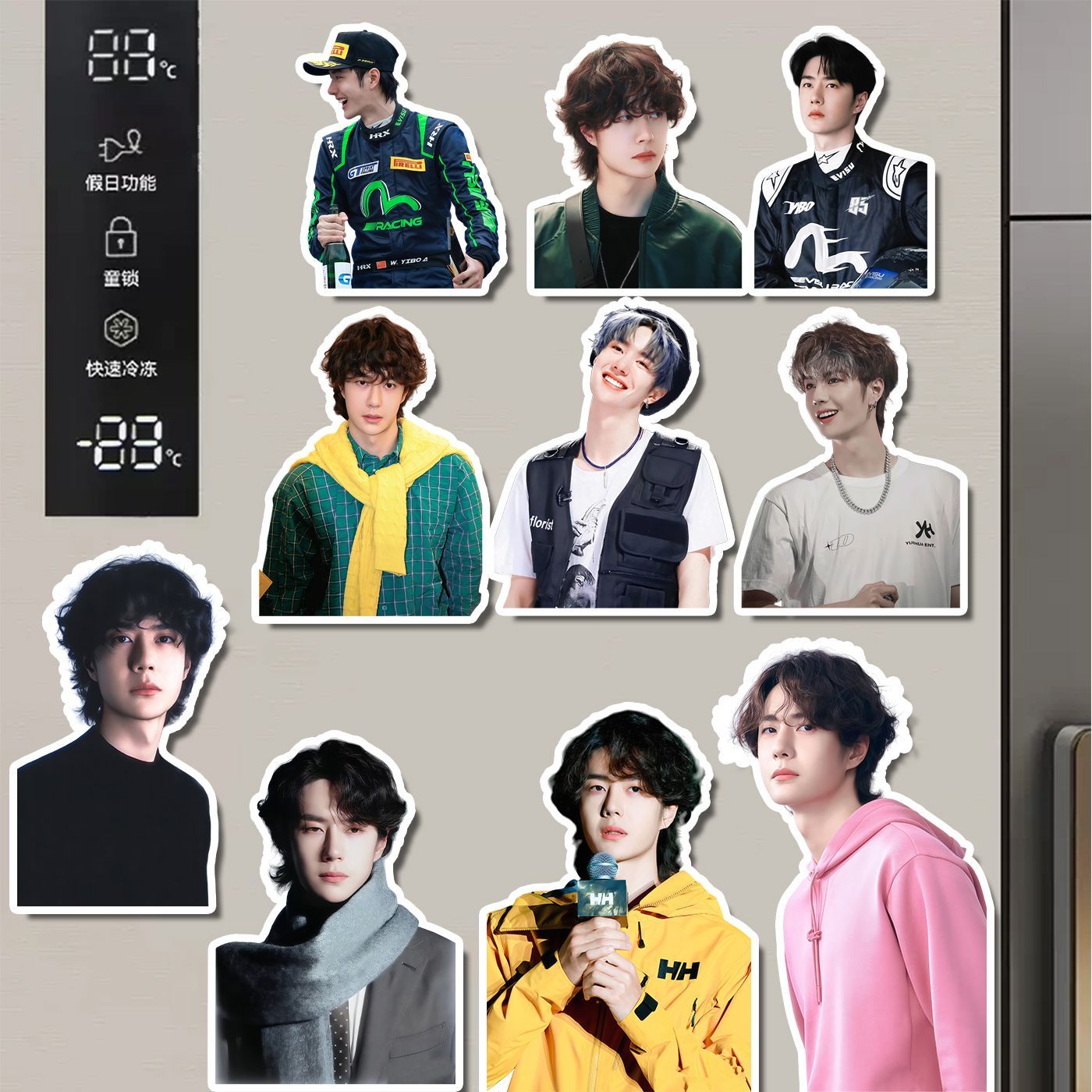 Wang Yibo Kühlschrankaufkleber – Home Decor Sticker Bewertung und Preis