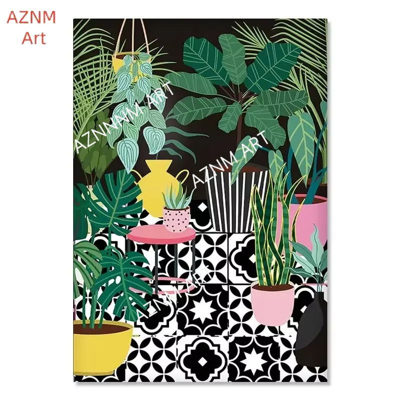 Moderne Wandkunst Leinwanddruc – Home Decor Green Bewertung und Preis