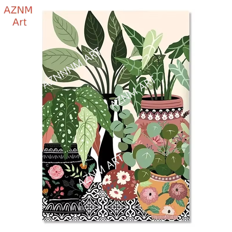 Moderne Wandkunst Leinwanddruc – Home Decor Green Bewertung und Preis