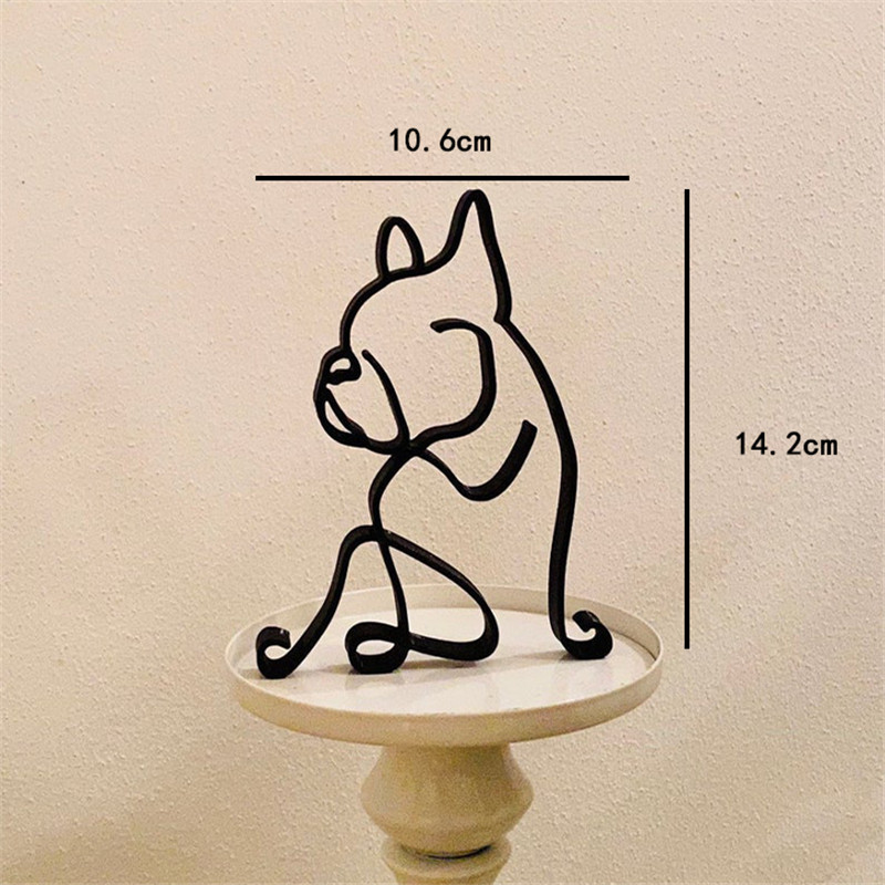 Hund Kunst Skulptur Metall Hun – Home Decor Y2K Bewertung und Preis