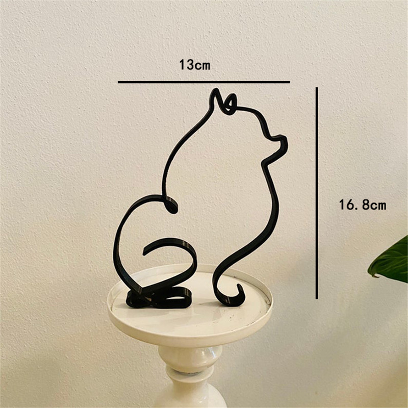 Hund Kunst Skulptur Metall Hun – Home Decor Y2K Bewertung und Preis