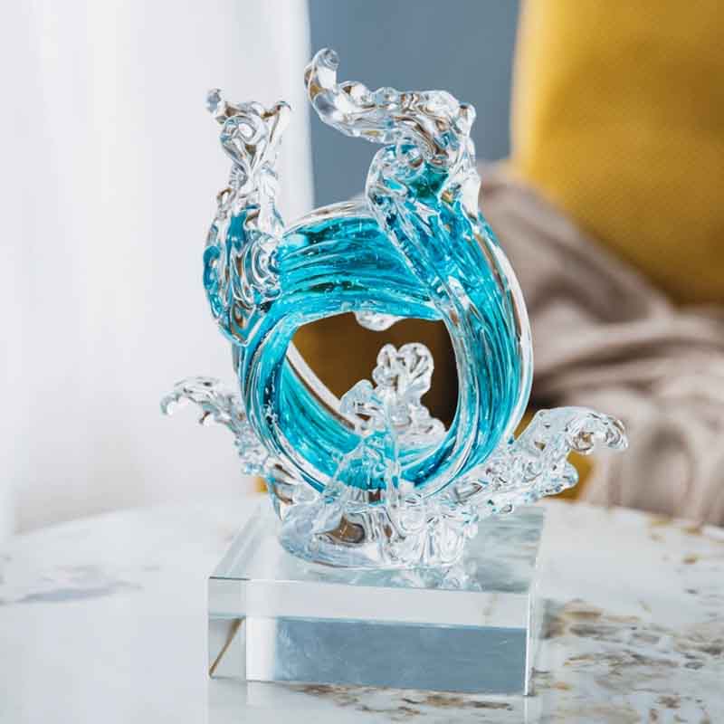 Luxus Glas Handwerk Abstrakte  – Home Decor Y2K Bewertung und Preis