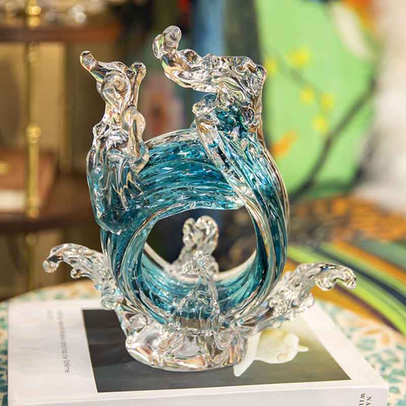 Luxus Glas Handwerk Abstrakte  – Home Decor Y2K Bewertung und Preis