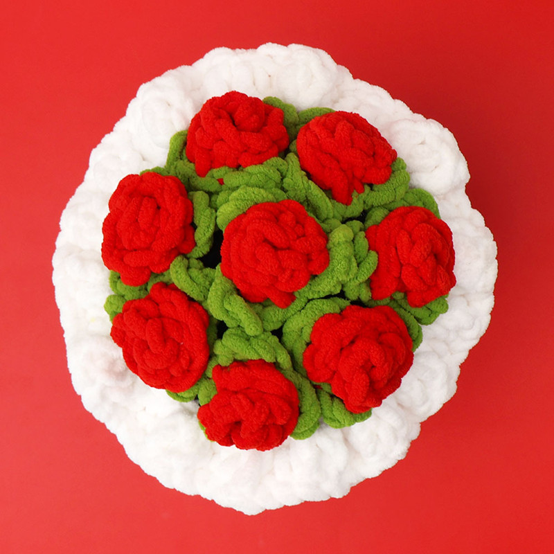 Valentinstagsgeschenk, Blumens – Yarn Home Decor Bewertung und Preis
