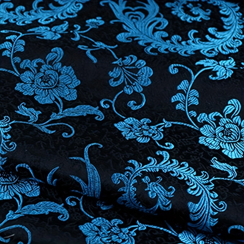 3D Blauer Phönixschwanz-Brokat – Home Decor Fabric Bewertung und Preis