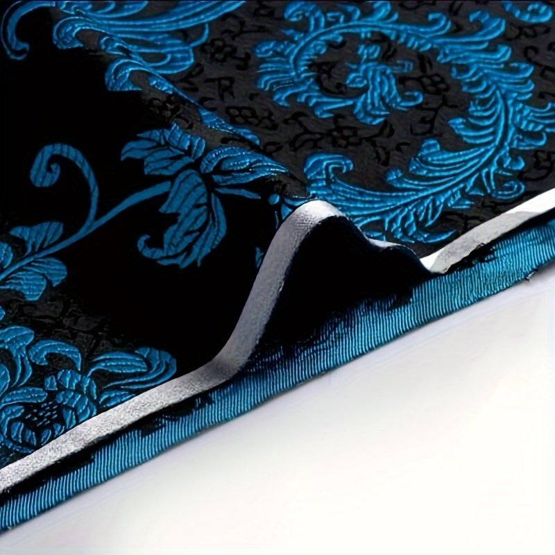 3D Blauer Phönixschwanz-Brokat – Home Decor Fabric Bewertung und Preis