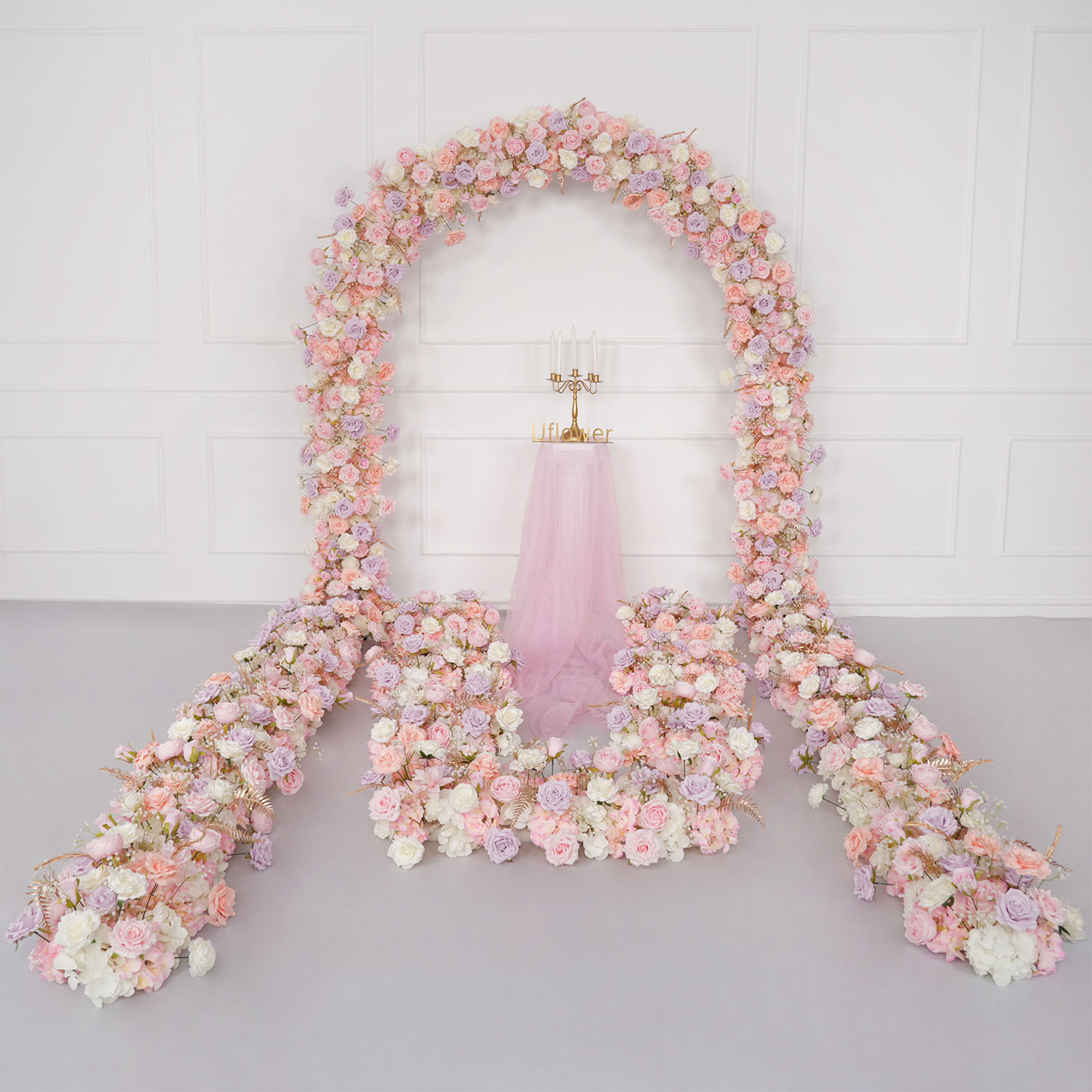 Uflower Luxuriöse 3D Rosa-Weiß – Home Decor Event Bewertung und Preis