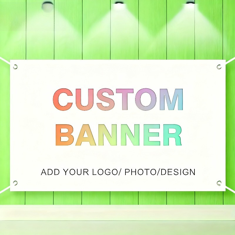 Anpassbare Fotobanner mit Ösen – Home Decor Fabric Bewertung und Preis
