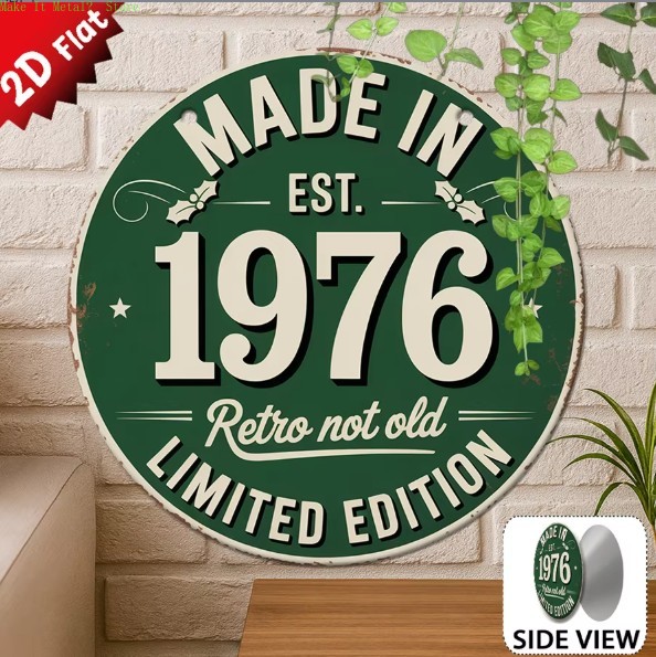 Hergestellt im Jahr 1976, Retr – Home Decor Green Bewertung und Preis