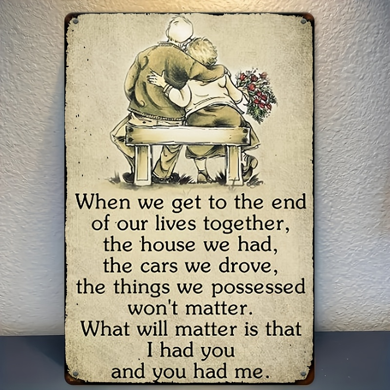 , „What Matters“ Posterschild  – Home Decor Quotes Bewertung und Preis