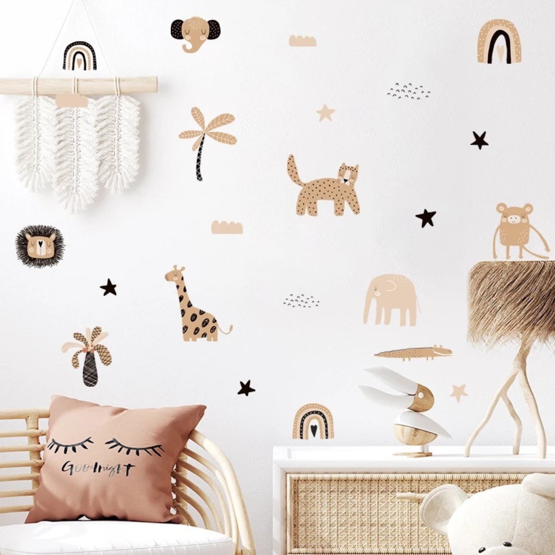Boho Cartoon Regenbogen Stern  – Home Decor Y2K Bewertung und Preis